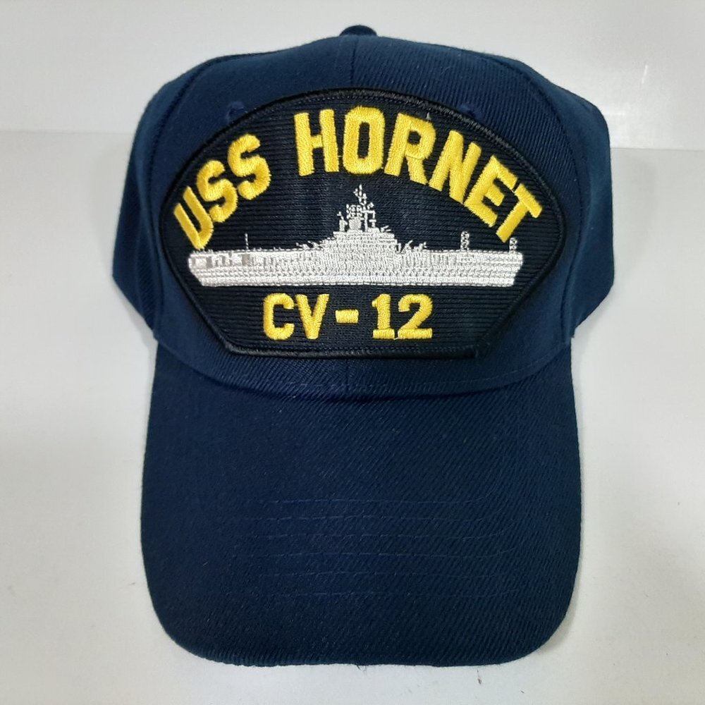 U.S. Navy USS Hornet CV-12 Men's Cap Hat Navy Blue
